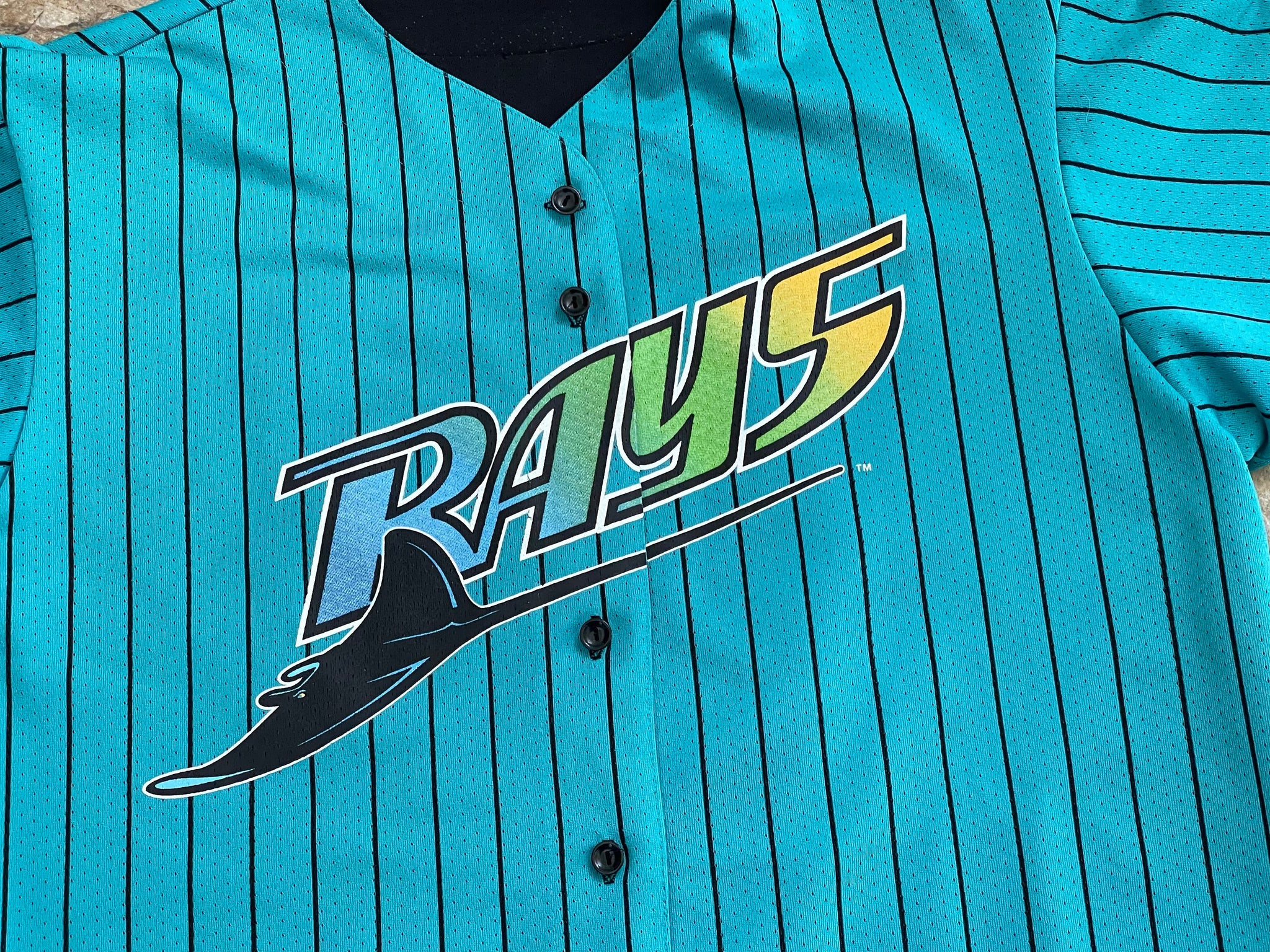 Vintage Tampa Bay Devil Rays Jersey XL Majestic Baseball MLB Shirt Dead  Stock