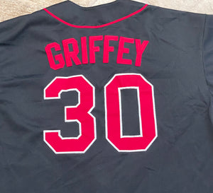 Vintage Cincinnati Reds Ken Griffey Jr. Majestic Baseball Jersey, Size XL