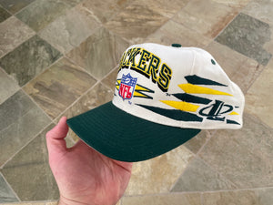 Vintage Green Bay Packers Logo Athletic Diamond Snapback Football Hat