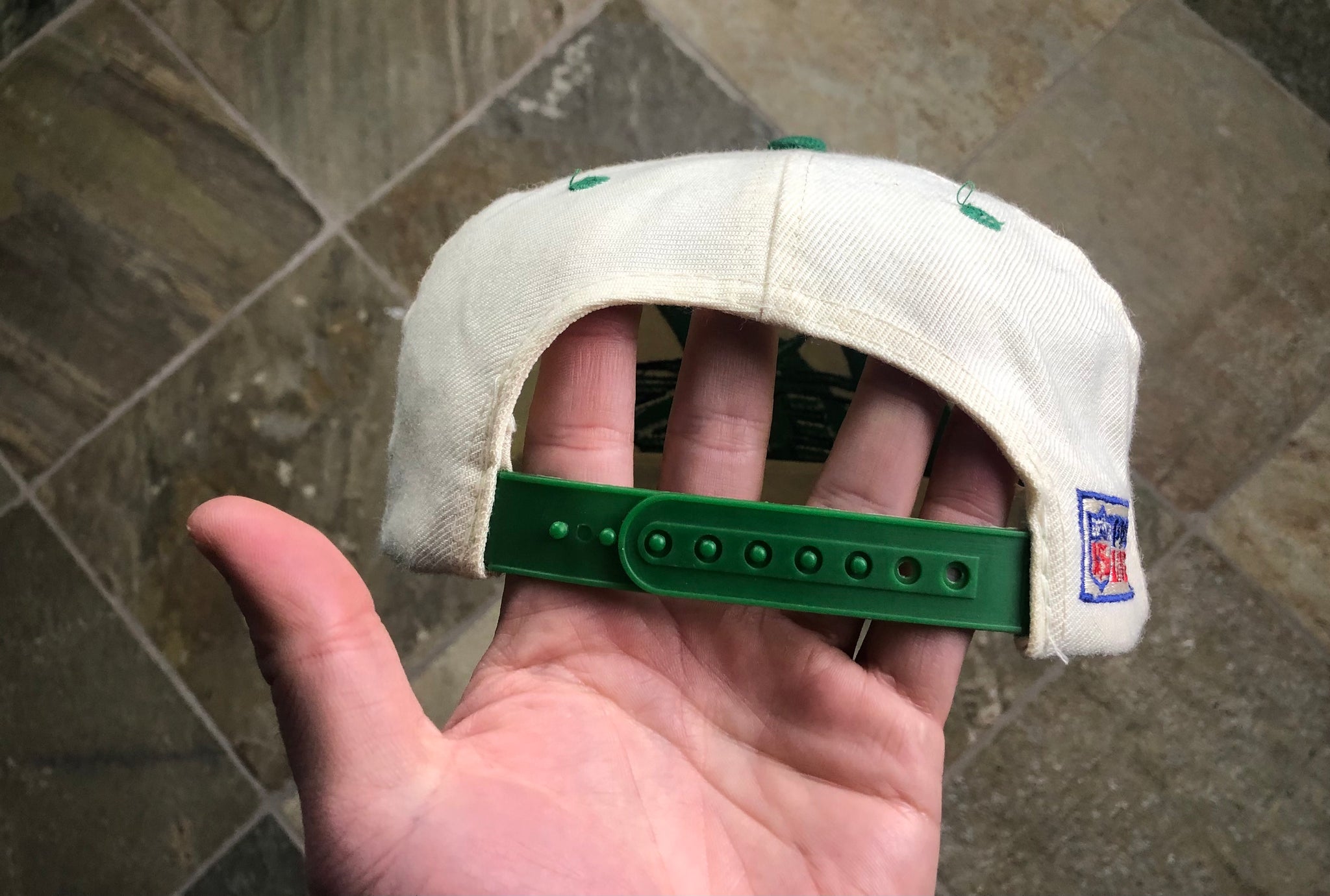 Vintage New York Jets Logo Athletic Sharktooth Snapback Football