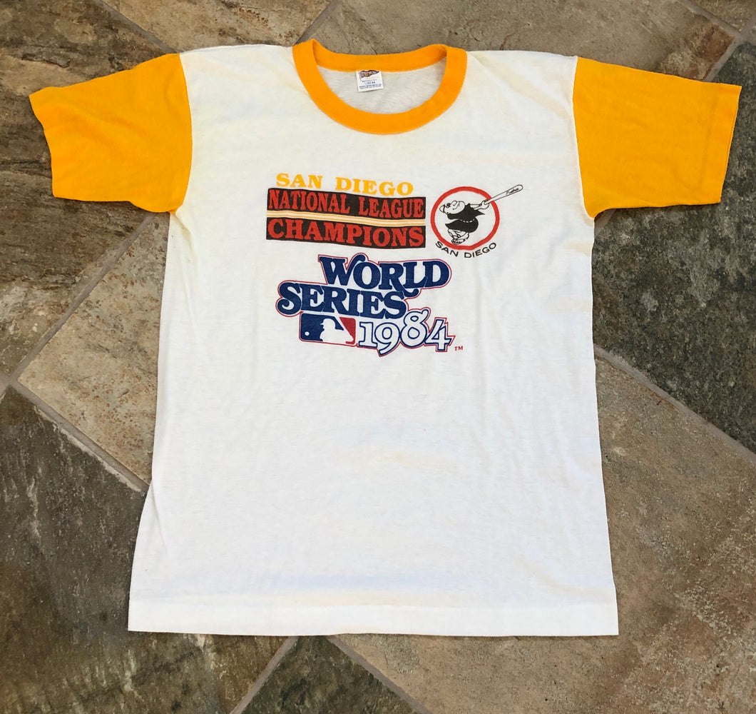 Vintage San Diego Padres 1984 World Series Baseball Tshirt, Size Large