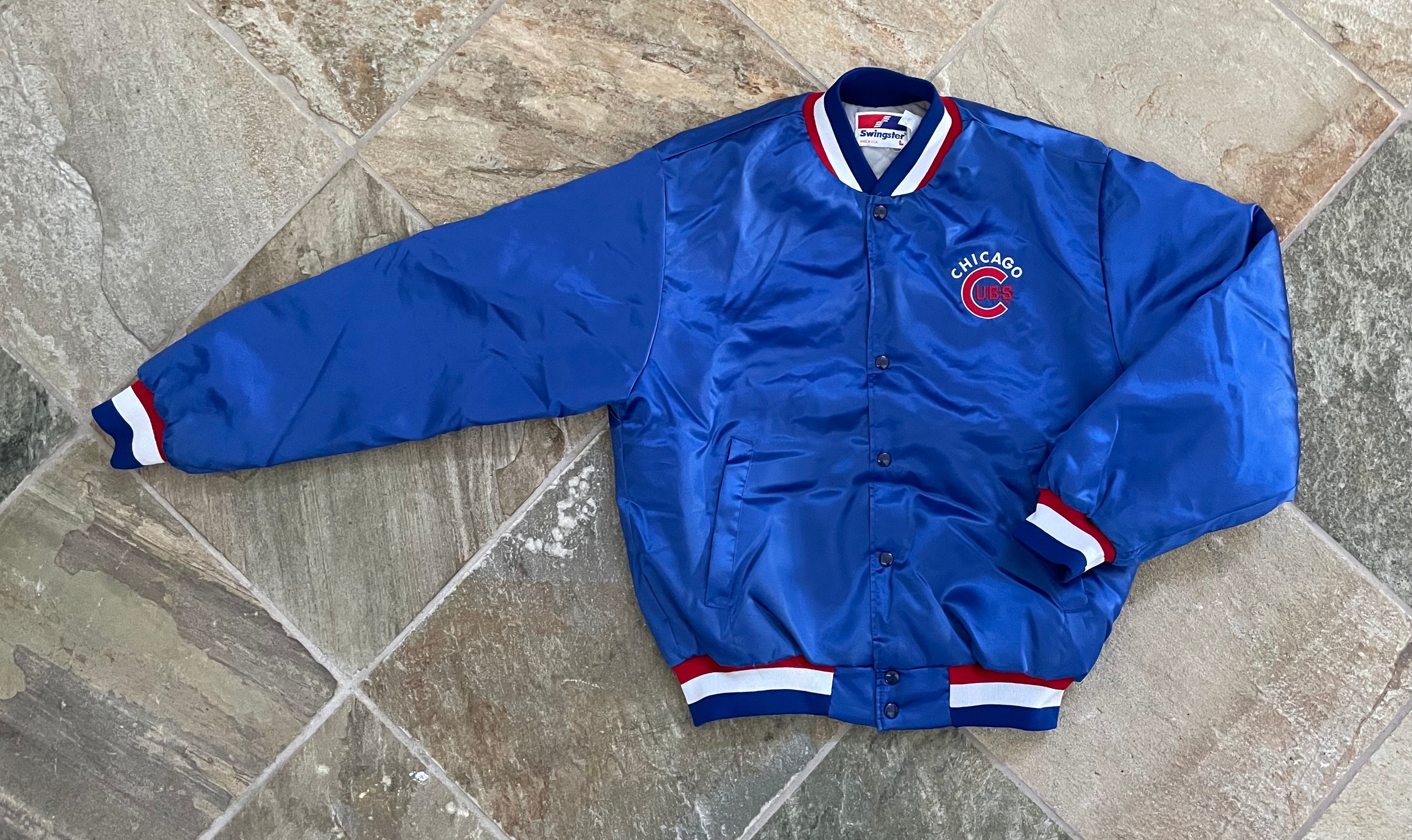 Vintage Chicago Cubs Satin Half Zip Pullover — Star Struck Vintage