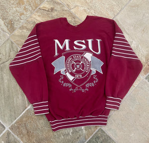 Vintage Mississippi State Bulldogs College Sweatshirt, Size Large