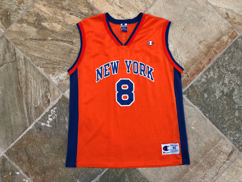 Vintage New York Knicks Latrell Sprewell Champion Basketball Jersey, Size 40, Medium