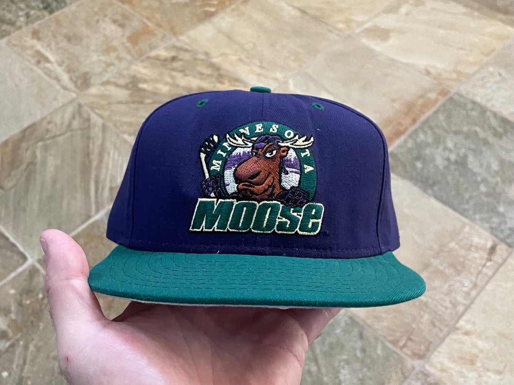 Vintage Minnesota Moose New Era Snapback Hockey Hat