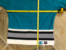 Load image into Gallery viewer, Vintage San Jose Sharks Starter Hockey Jersey, Size Large.