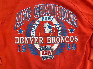 Vintage Denver Broncos AFC Champions Football Sweatshirt, Size XL