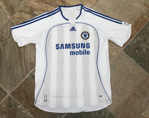 Vintage Chelsea Futbol Club Samsung Mobile Adidas Soccer Jersey, Size Large