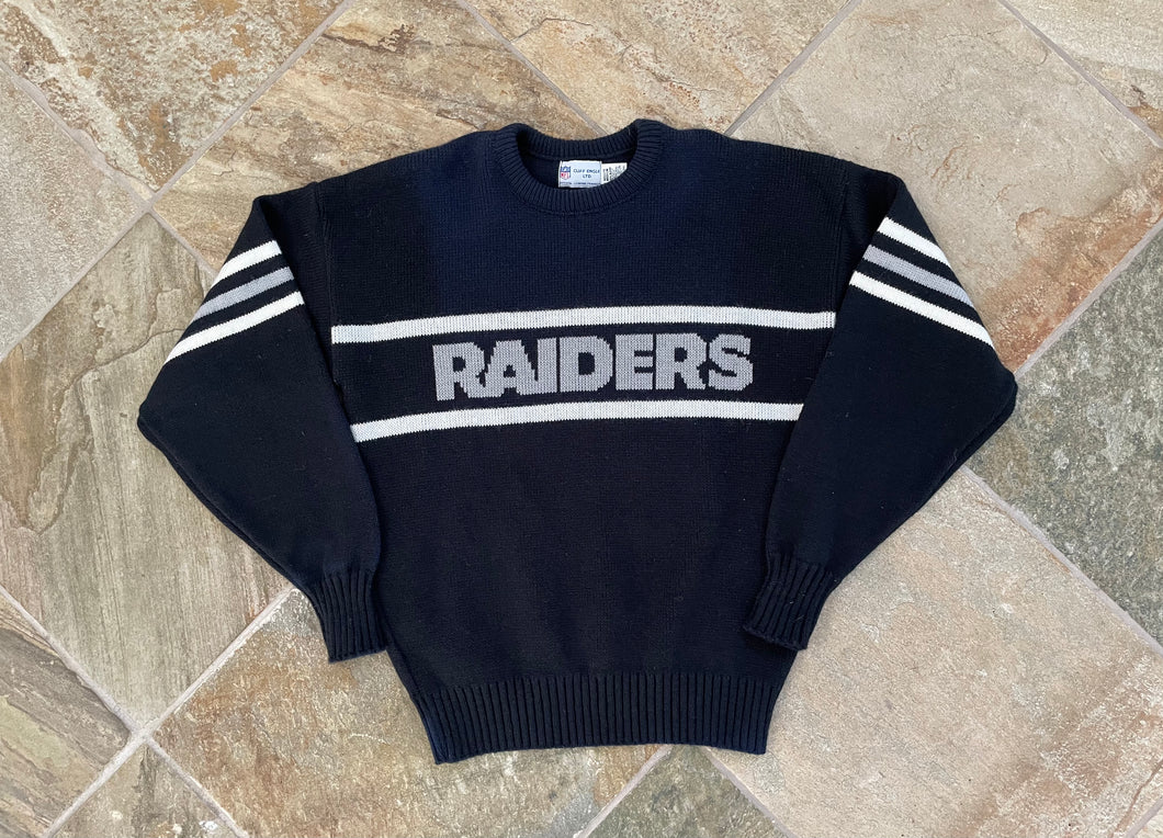 Vintage Los Angeles Raiders Cliff Engle Sweater Football Sweatshirt, Size Medium