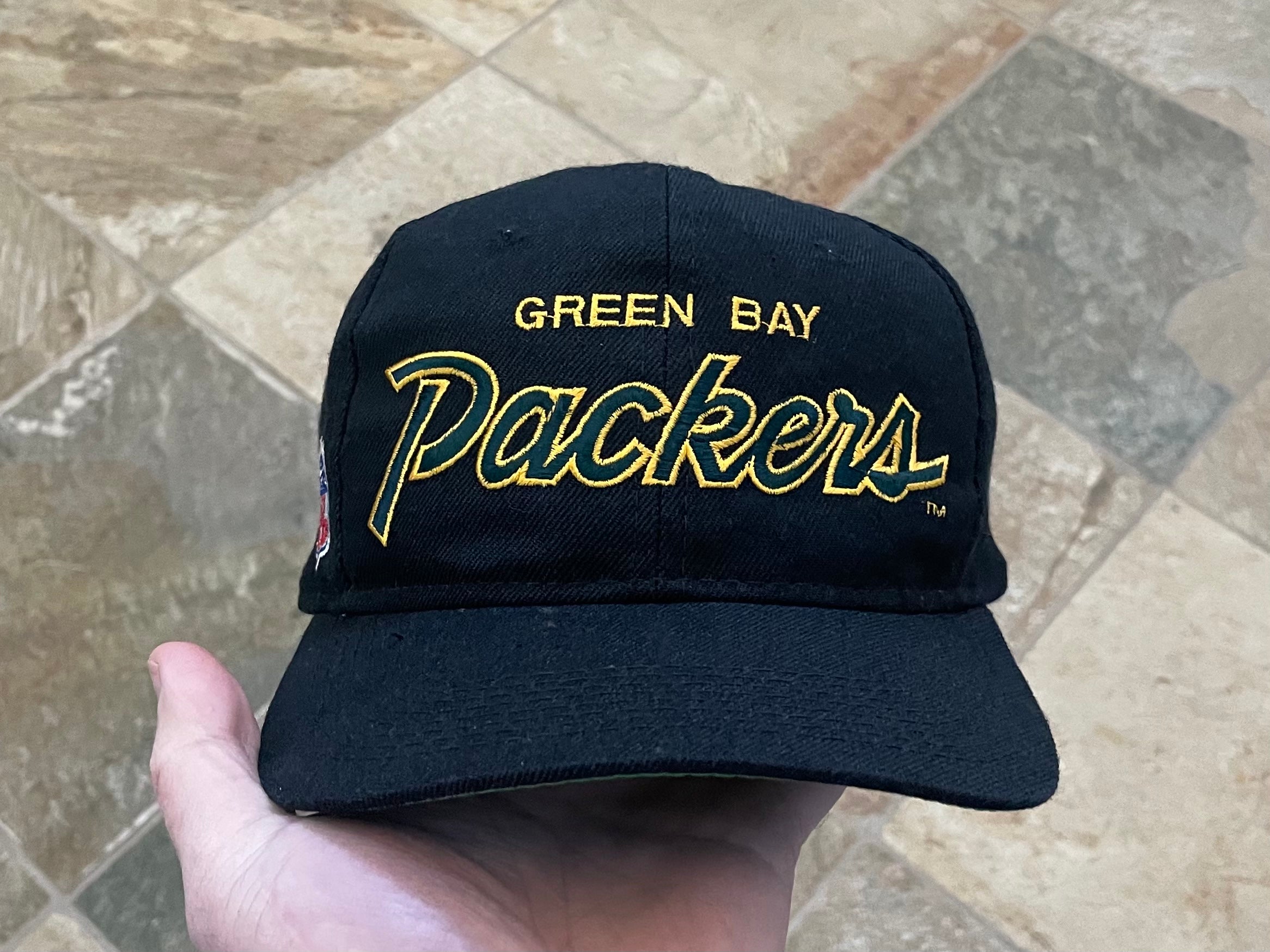 Vintage Green Bay Packers Sports Specialties Script Snapback 