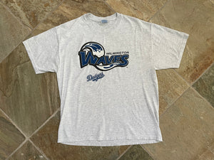 Vintage Wilmington Waves Dodgers Baseball Tshirt, Size Large