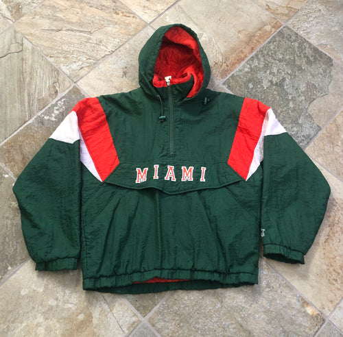 Vintage Miami Hurricanes Starter Parka College Jacket, Size Large