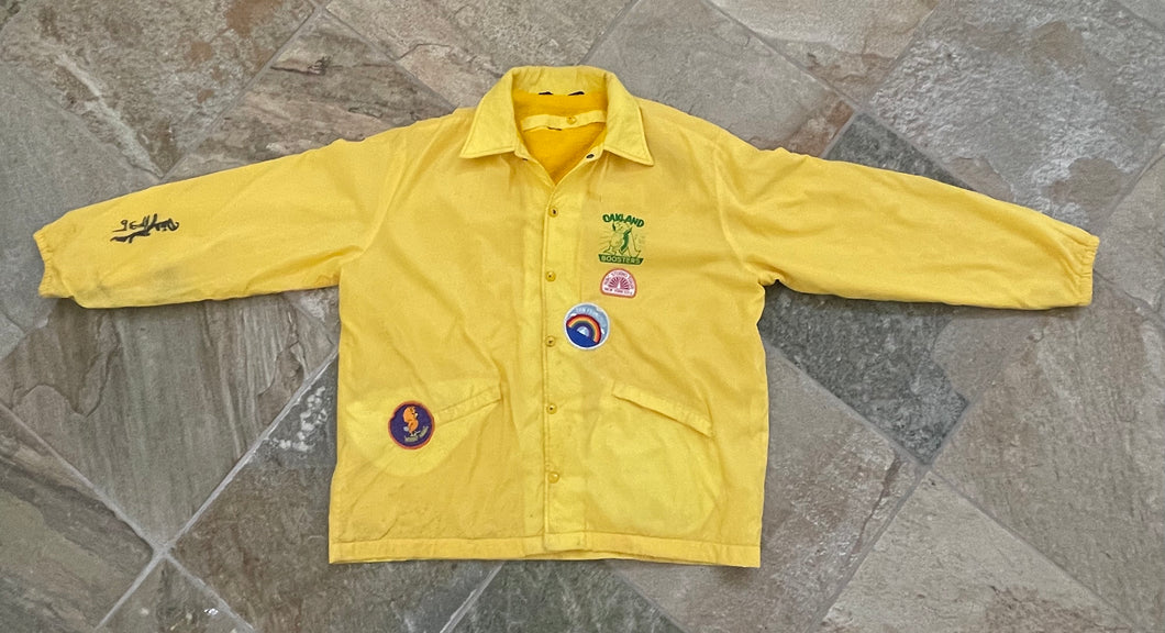 Vintage Oakland Athletics Boosters Club Pla-Jac Baseball Jacket, Size XL