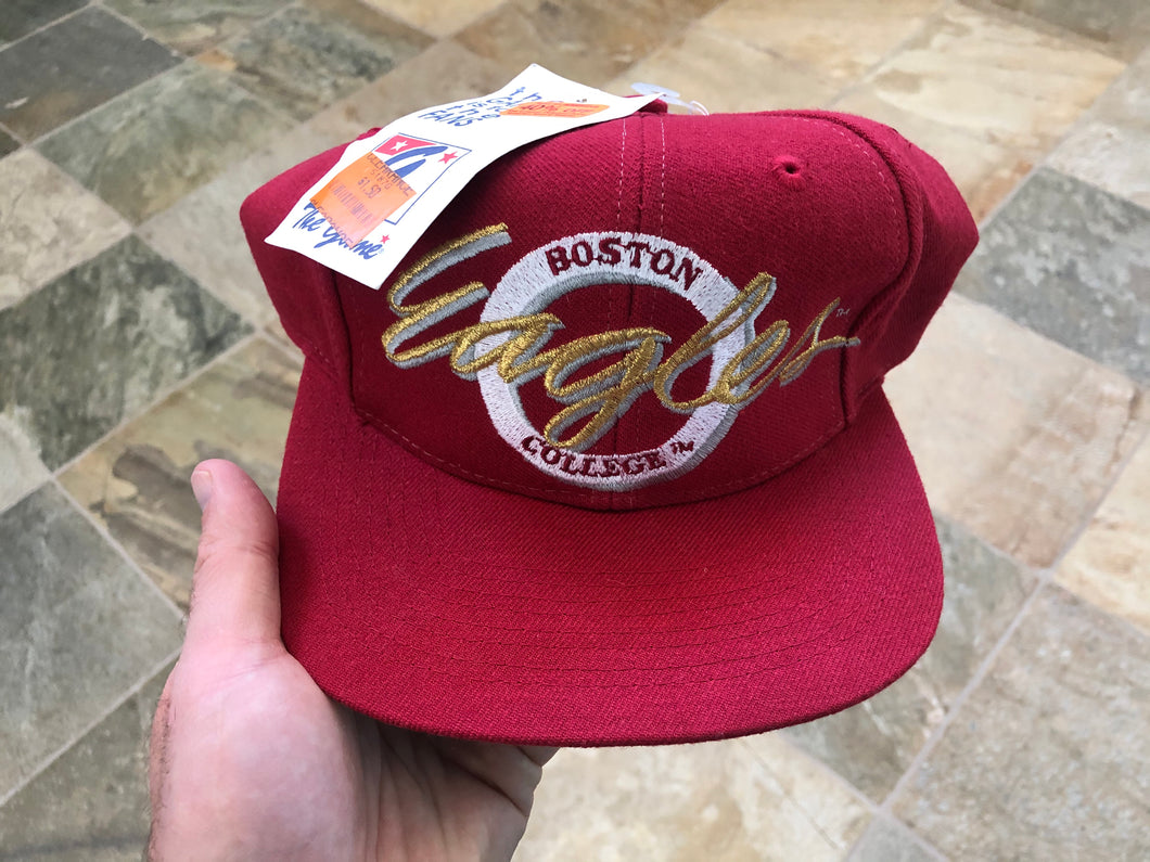 Vintage Boston College Eagles The Game Circle Logo Snapback College Hat