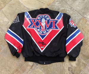 Vintage Super Bowl XXVI Bills Redskins Chalkline Fanimation Football Jacket, Size XL