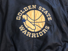 Load image into Gallery viewer, Vintage Golden State Warriors Pro Player Leather Basketball Jacket, Size XL