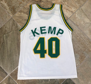 Vintage Seattle SuperSonics Shawn Kemp Champion Basketball Jersey, Size 44, Large