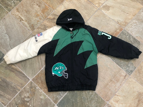 Vintage New York Jets Logo Athletic Sharktooth Football Jacket, Size Medium