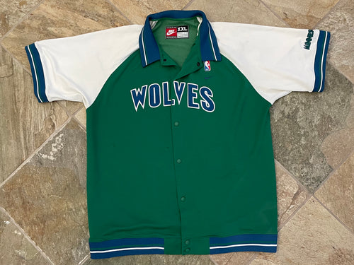 Vintage Minnesota Timberwolves Nike Warmup Basketball Jacket, Size XXL