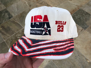 Vintage Team USA Michael Jordan AJD Zubaz Snapback Basketball Hat