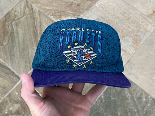 Vintage Charlotte Hornets Starter Denim Snapback Basketball Hat