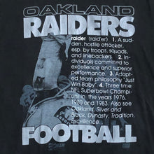 Load image into Gallery viewer, Vintage Oakland Raiders Salem Sportswear Football Tshirt, Size Large