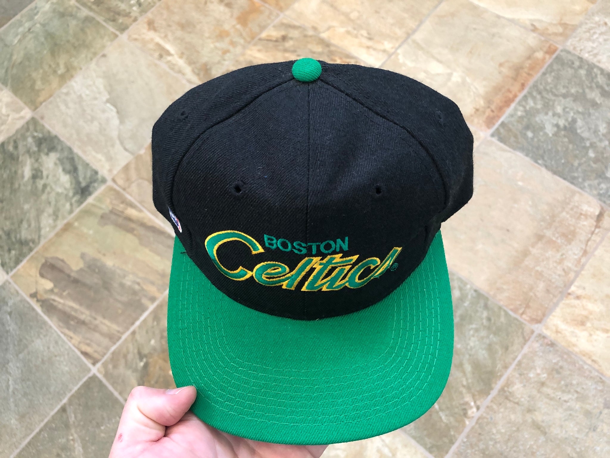 Vintage Boston Celtics Sports Specialties Script Snapback