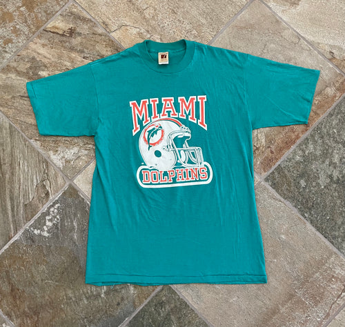 Vintage Miami Dolphins Logo 7 Football Tshirt, Size XL