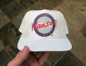 Vintage Kansas Jayhawks The Game Circle Logo Snapback College Hat