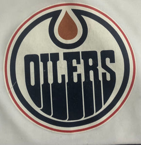 Vintage Edmonton Oilers CCM Hockey Jersey, Size Youth Small/Medium