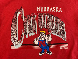Vintage Nebraska Cornhuskers College Sweatshirt, Size Small