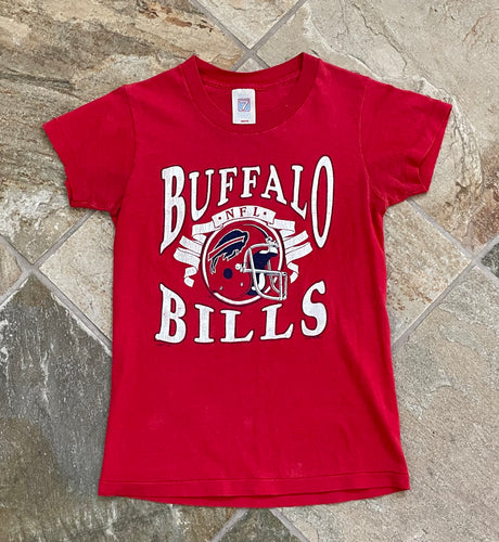 Vintage Buffalo Bills Logo 7 Football Tshirt, Size Youth Medium, 8-10