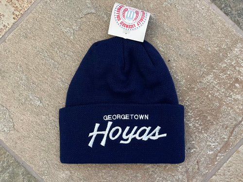 Vintage Georgetown Hoyas Script Beanie College Hat