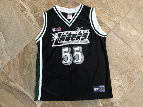 Vintage San Jose Lasers Sheri Sam Reebok ABL Basketball Jersey, Size Large