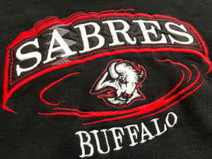 Vintage Buffalo Sabres Goat Head Hockey Sweatshirt, Size Large