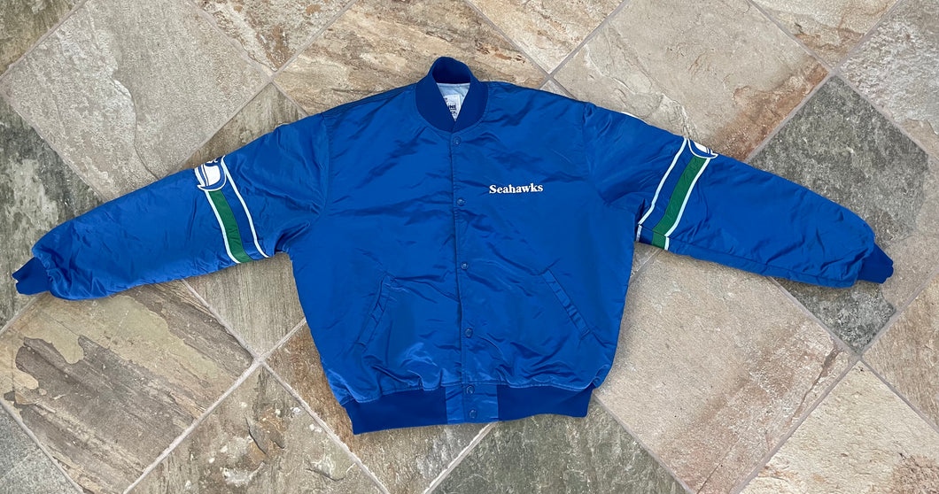 Vintage Seattle Seahawks Starter Satin Football Jacket, Size XL