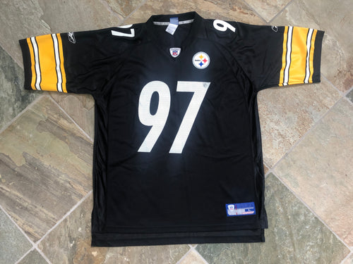 Vintage Pittsburgh Steelers Kendrell Bell Reebok Football Jersey, Size Large