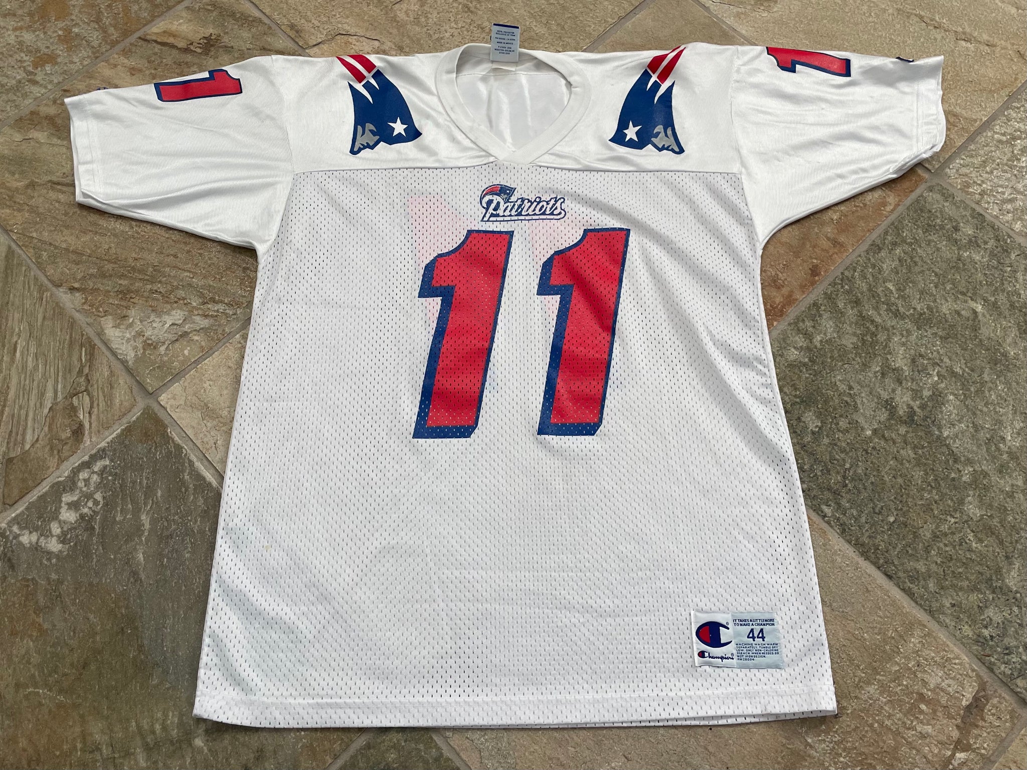 Vintage New England Patriots Drew Bledsoe Champion Football Jersey, Si –  Stuck In The 90s Sports