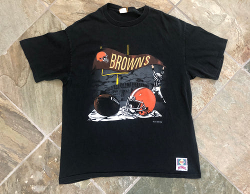 Vintage Cleveland Browns Nutmeg Mills Football Tshirt, size Large