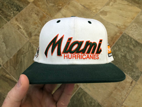 Vintage Miami Hurricanes Team Nike Script Snapback College Hat
