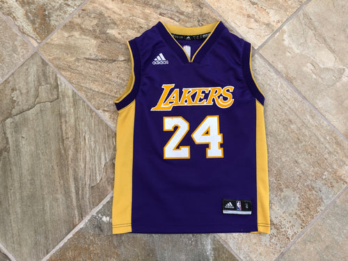 Los Angeles Lakers Kobe Bryant #24 Adidas Youth Basketball Jersey, Size Small, 6-8