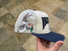 Load image into Gallery viewer, Vintage Bugs Bunny Looney Tunes Warner Brothers Laser Snapback Hat ***