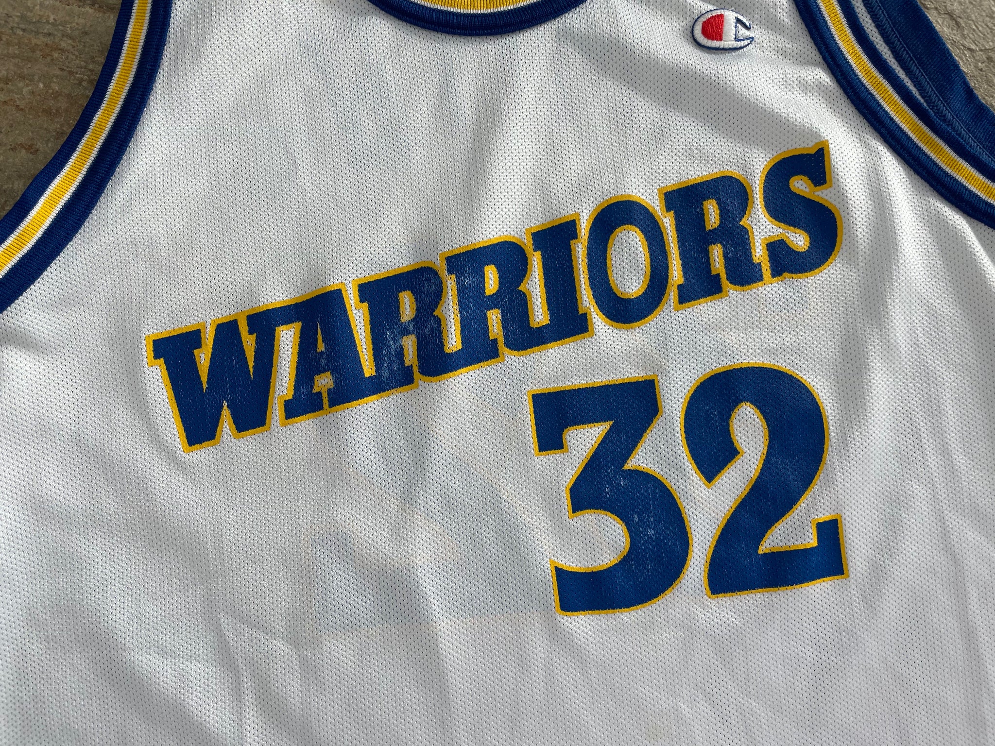 90s Champion Golden State Warriors Basketball Shorts Blue XL