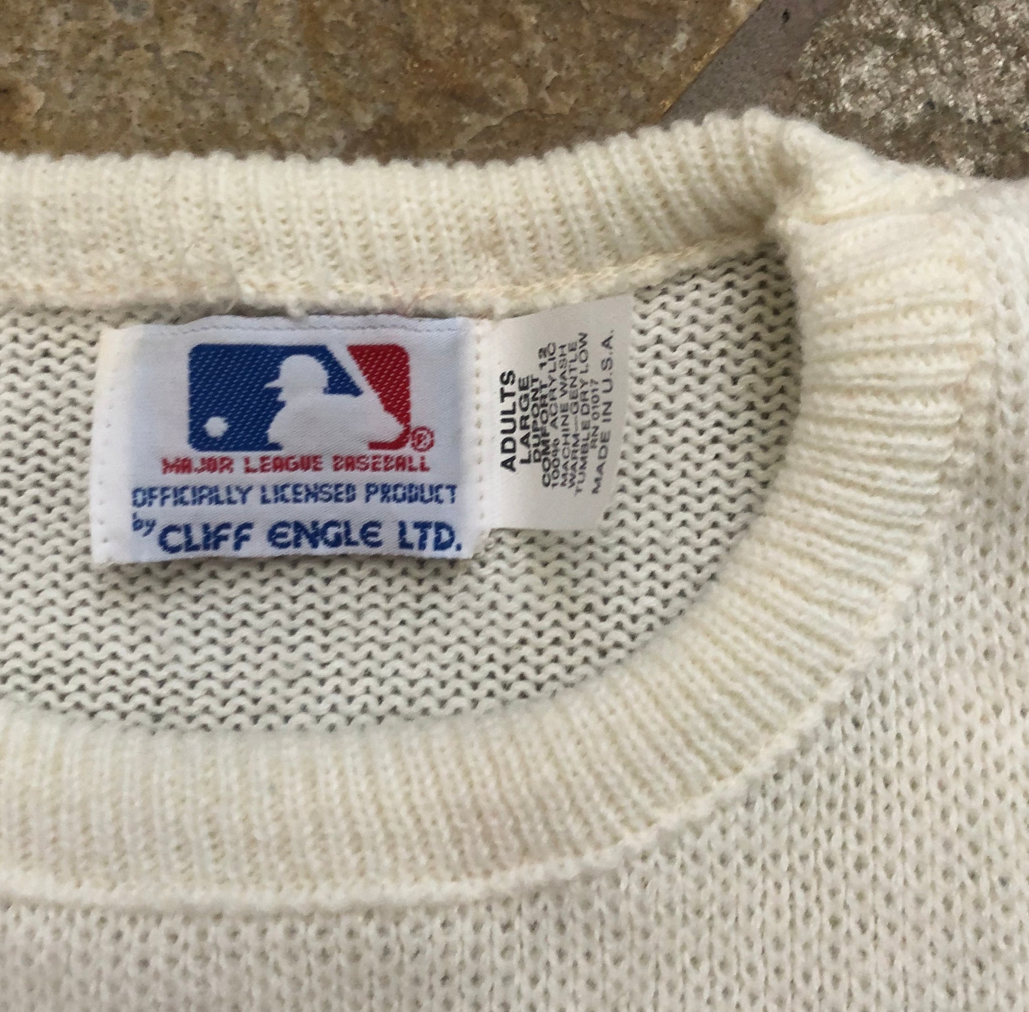 Vintage Detroit Tigers Cliff Engle Baseball Sweater Sweatshirt