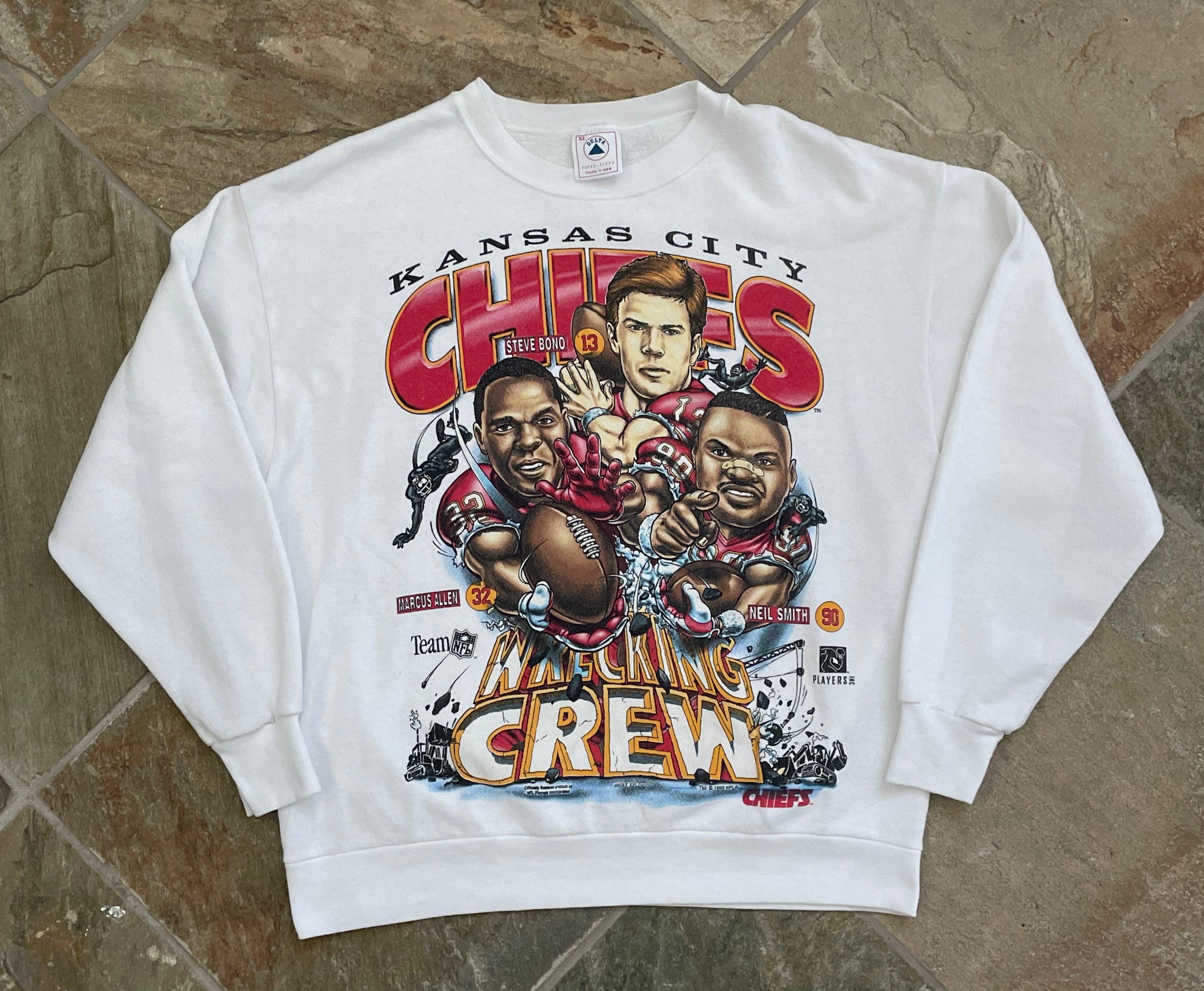 90s Kansas City Chiefs Marcus Allen NFL Sweatshirt Medium - The Captains  Vintage