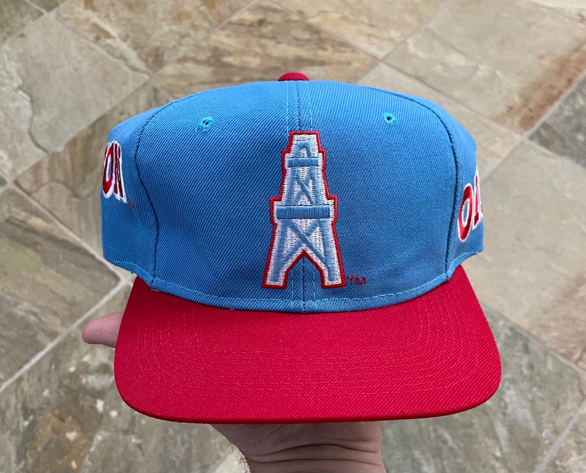 Vintage Houston Oilers Hat 90s Sports Specialties Wool Fitted Cap