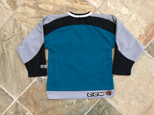 Load image into Gallery viewer, Vintage San Jose Sharks CCM Youth Hockey Jersey, Size S/M, 8-10