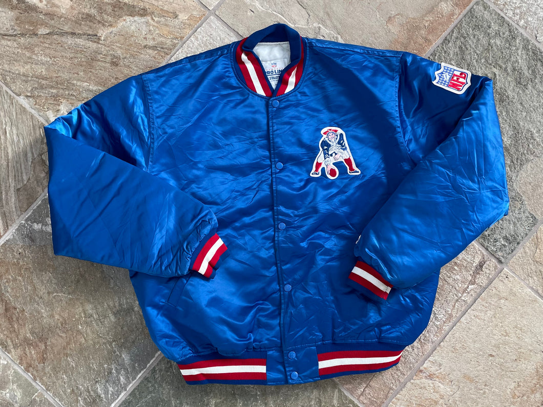 Vintage New England Patriots Starter Satin Football Jacket, Size XL