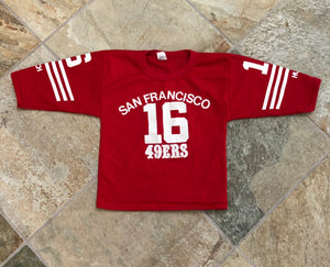 Vintage San Francisco 49ers Joe Montana Hutch Youth Football Jersey, Size Small