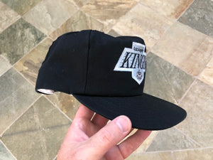 VINTAGE Los Angeles LA Kings Logo NHL Hockey Universal Black Snapback Hat  Cap